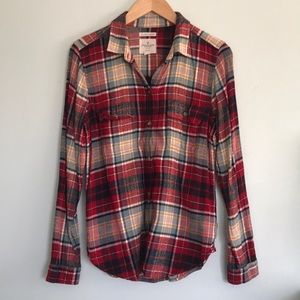 American Eagle Red Soft Flannel